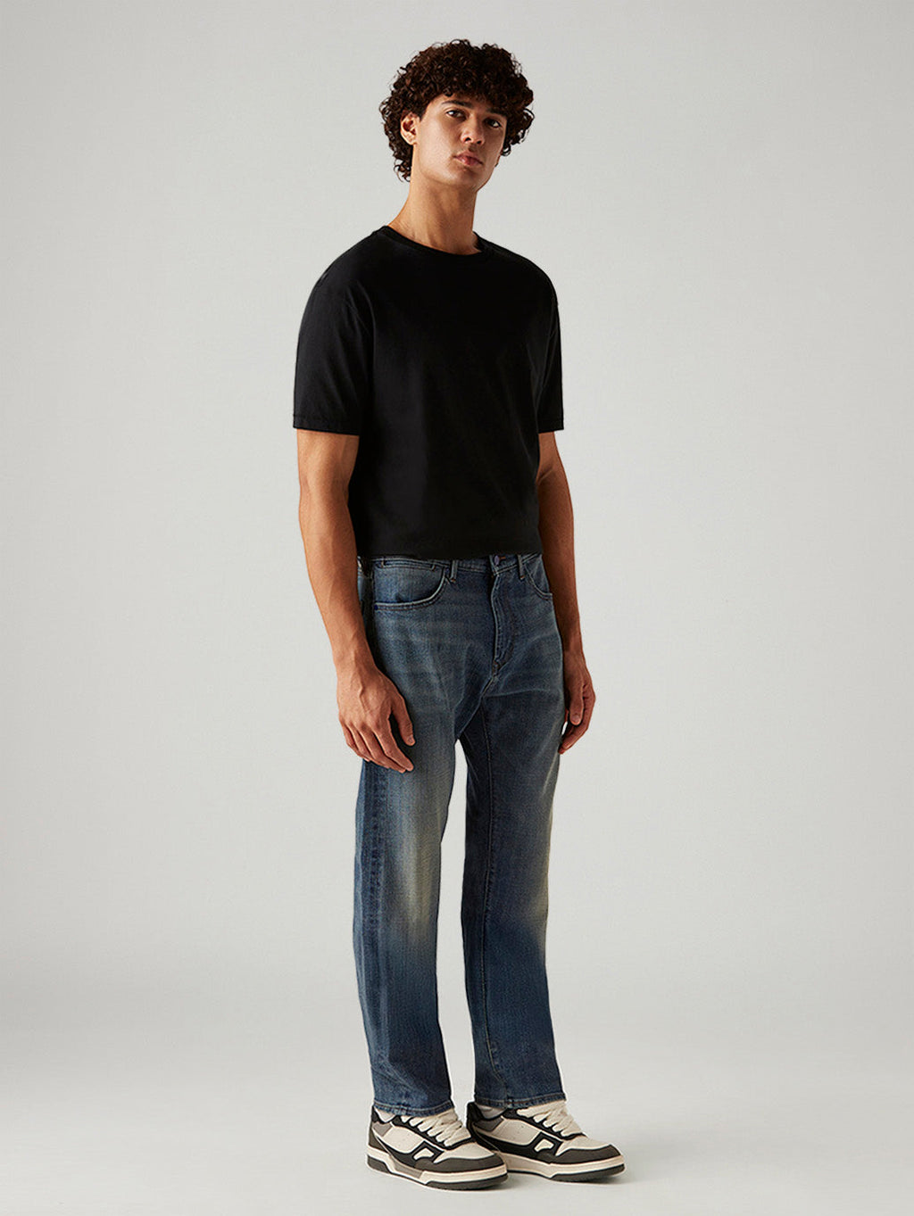 Men's 505 Blue Straight Fit Hyper Stretch Jeans