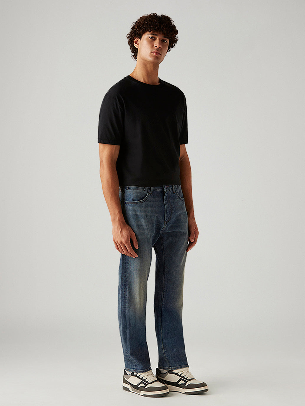 Men's 505 Blue Straight Fit Hyper Stretch Jeans