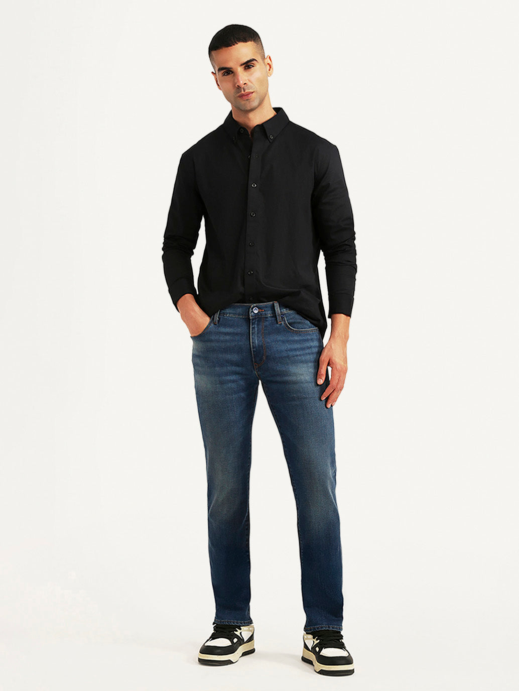 Men's Redloop 511 Blue Slim Fit Mid Rise Jeans