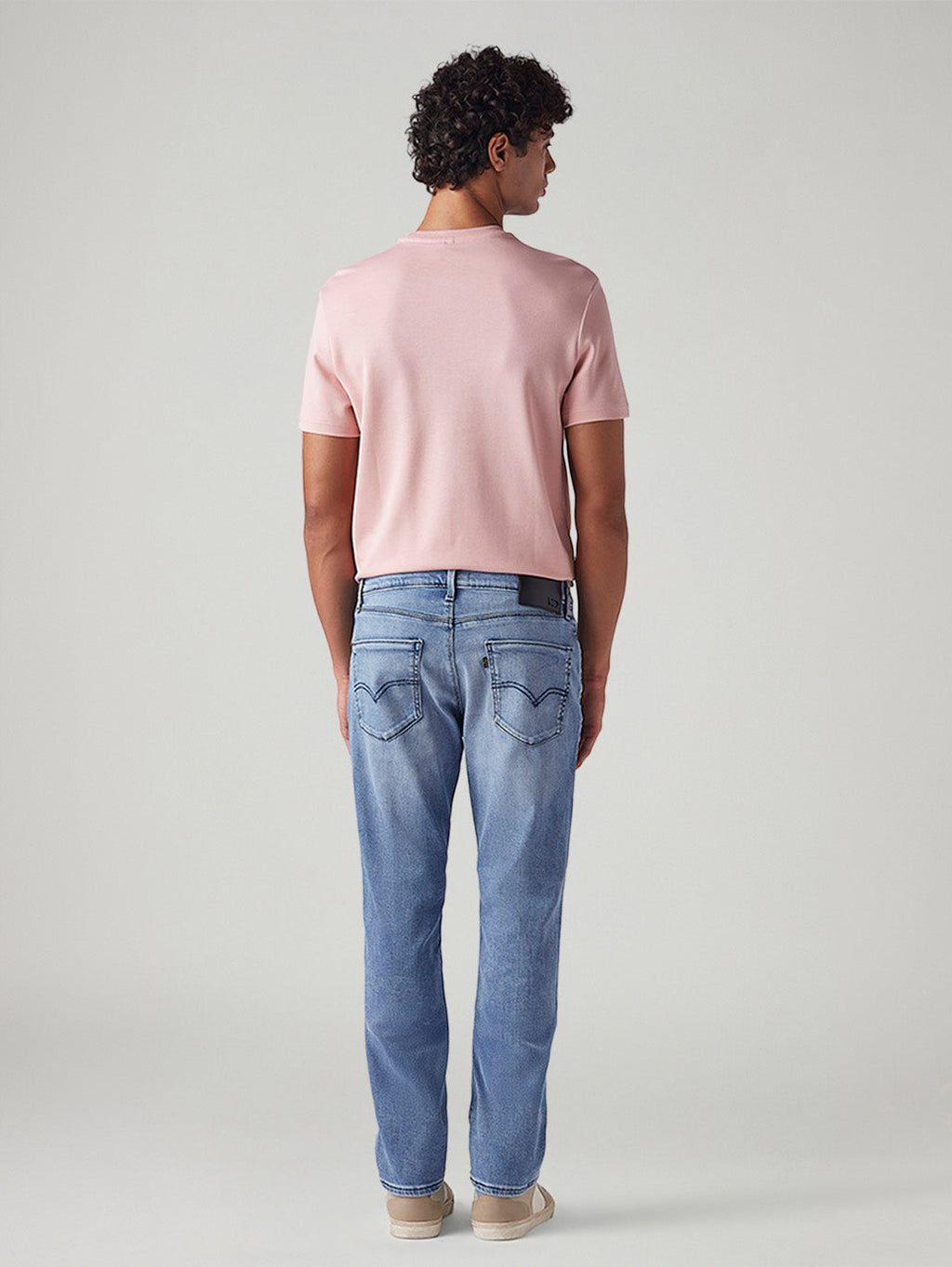 Men's 505 Light Blue Straight Fit Mid Rise Redloop Jeans