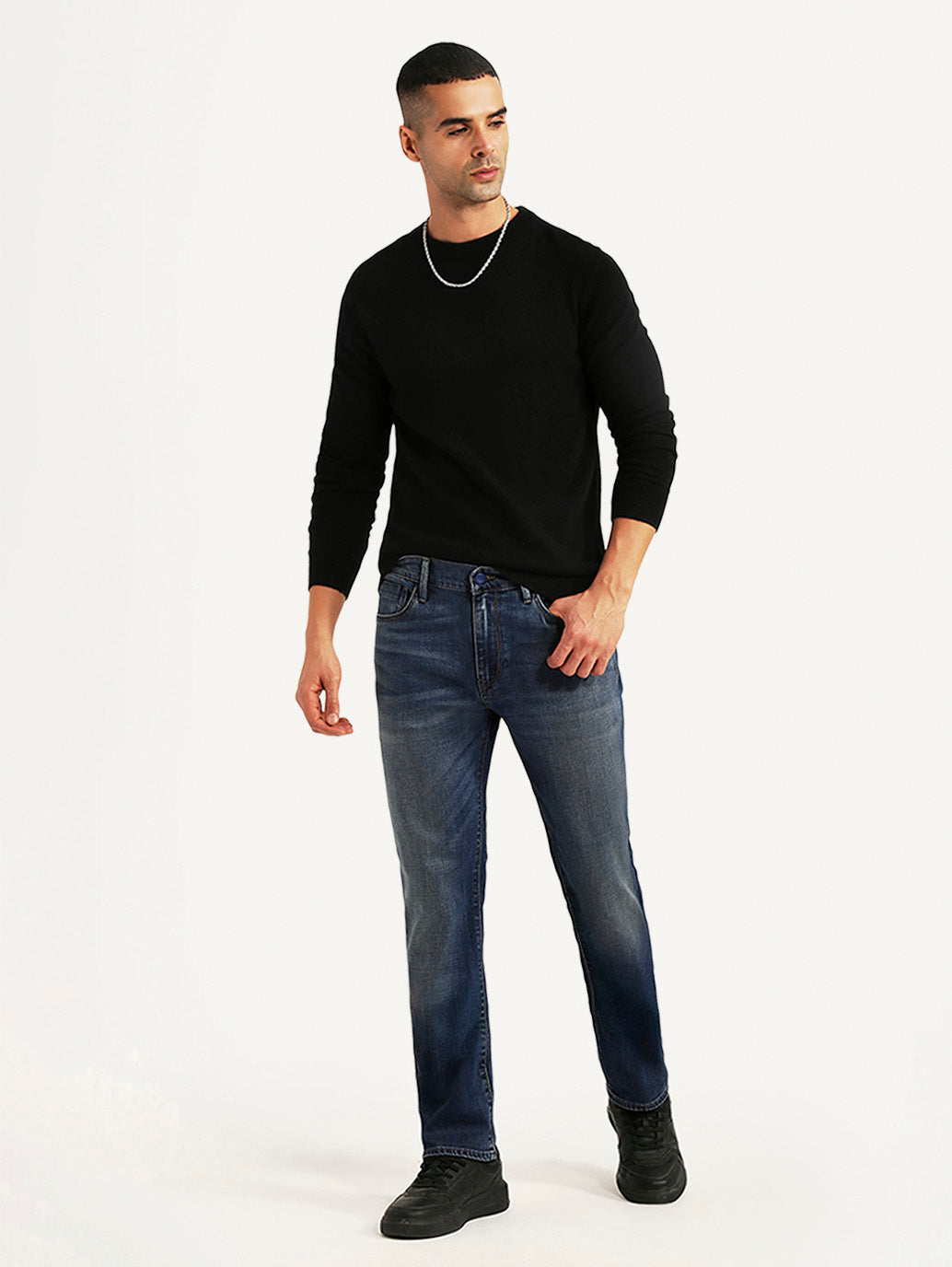 Men's Redloop 511 Blue Slim Fit Mid Rise Jeans