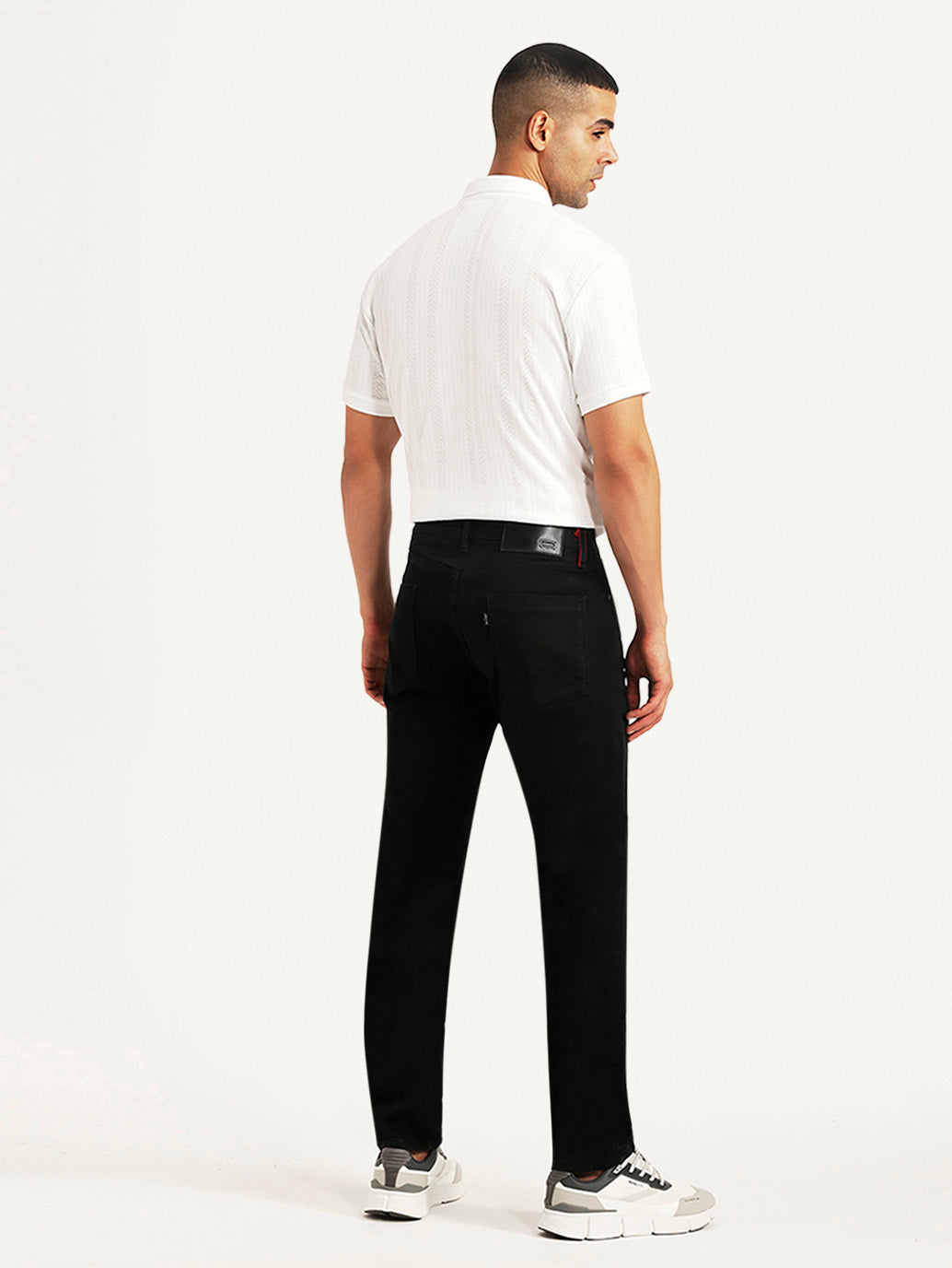 Men's Redloop 511 Black Slim Fit Mid Rise Jeans