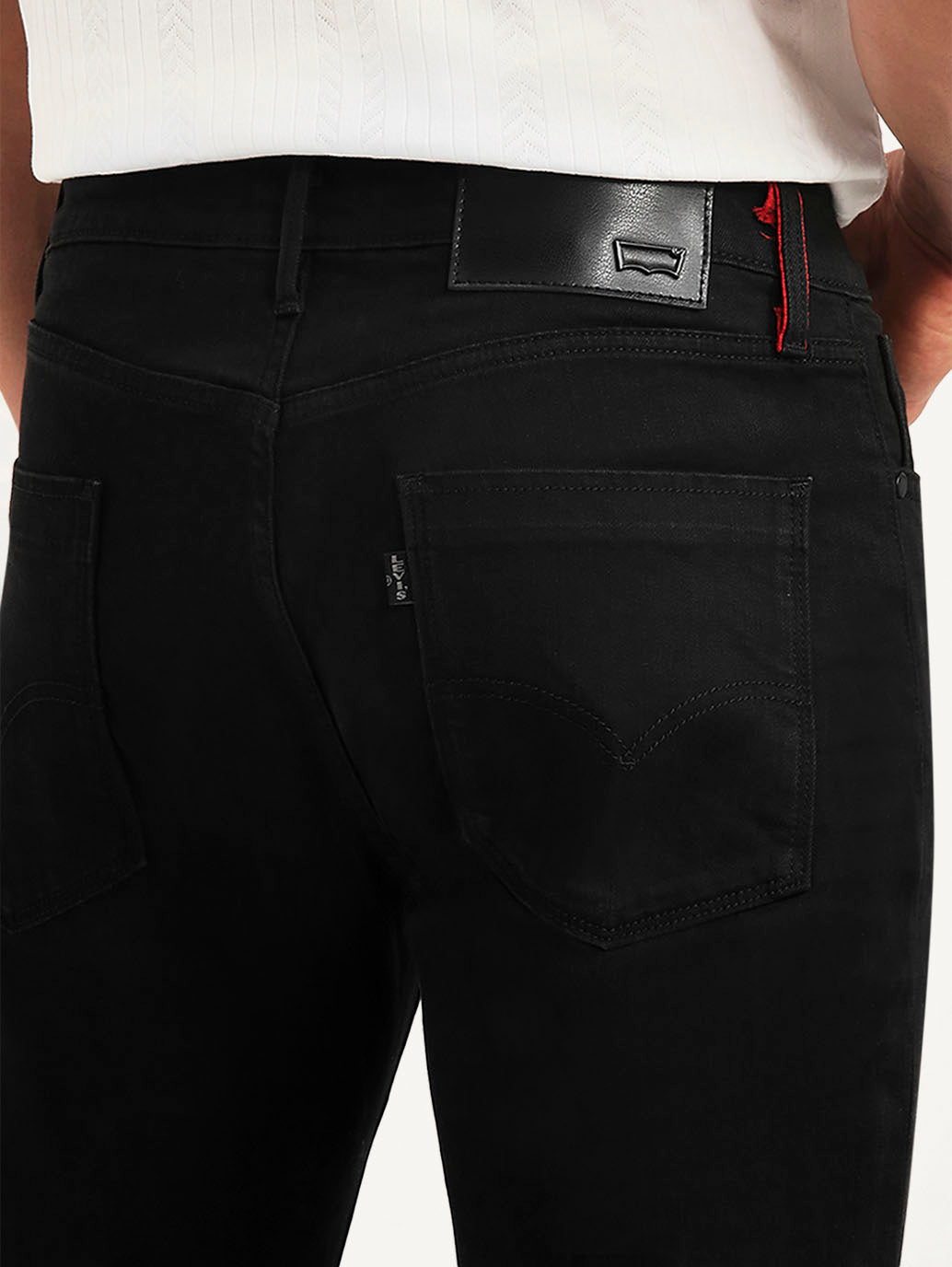 Men's Redloop 511 Black Slim Fit Mid Rise Jeans
