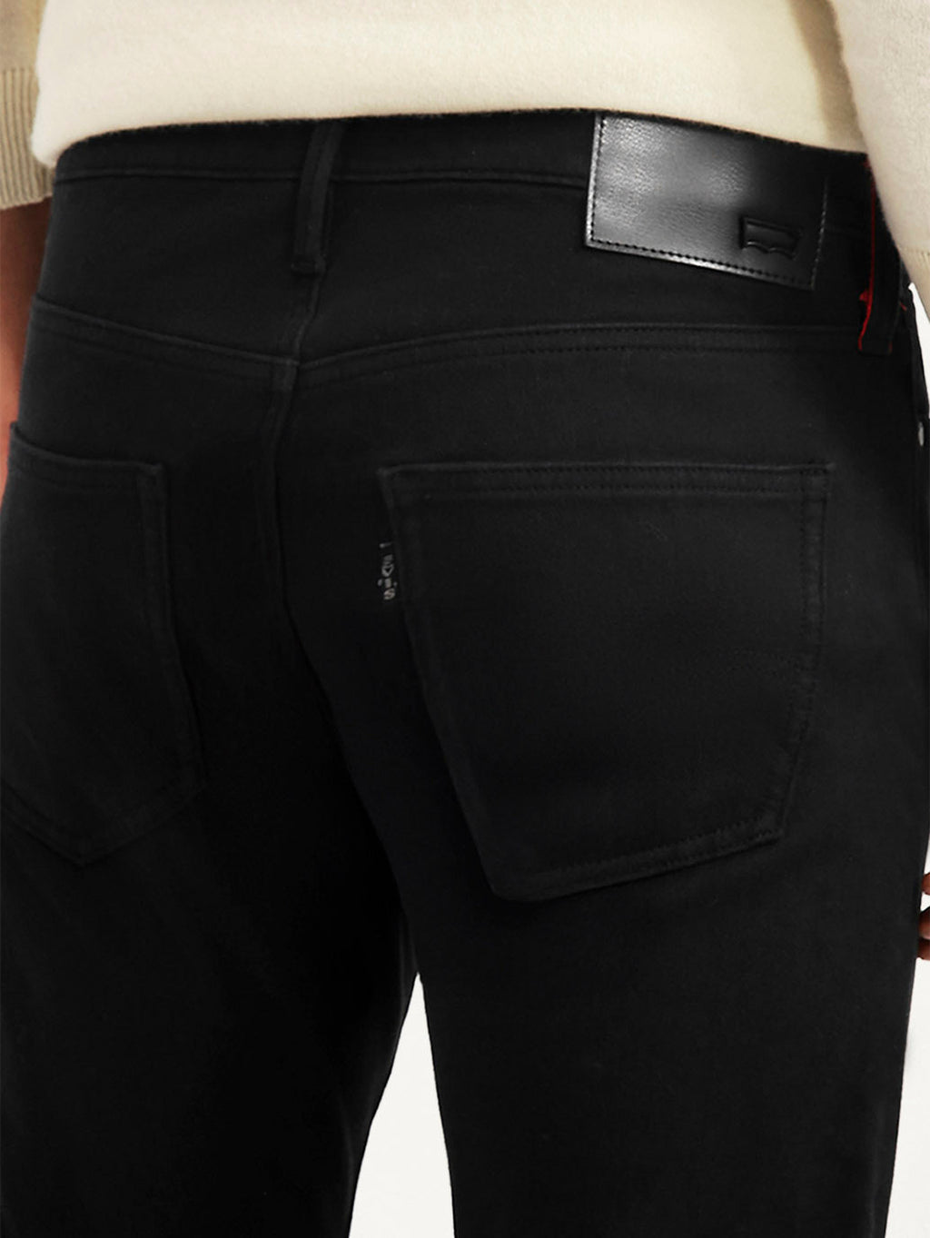 Men's Redloop 512 Black Slim Tapered Fit Mid Rise Jeans