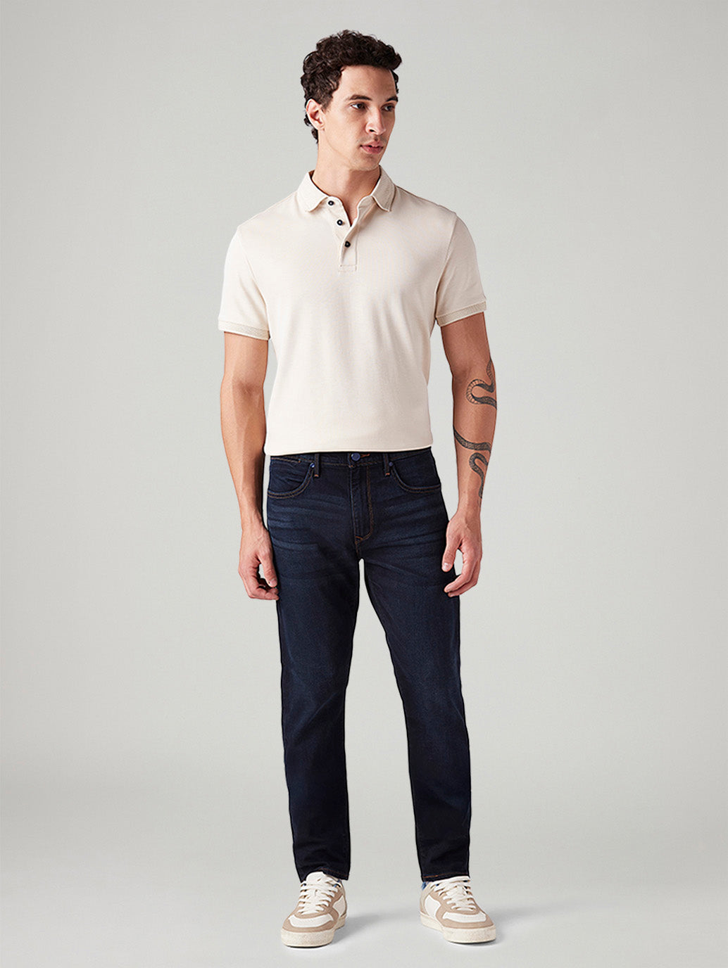 Men's 512 Dark Blue Slim Tapered Fit Mid Rise Jeans
