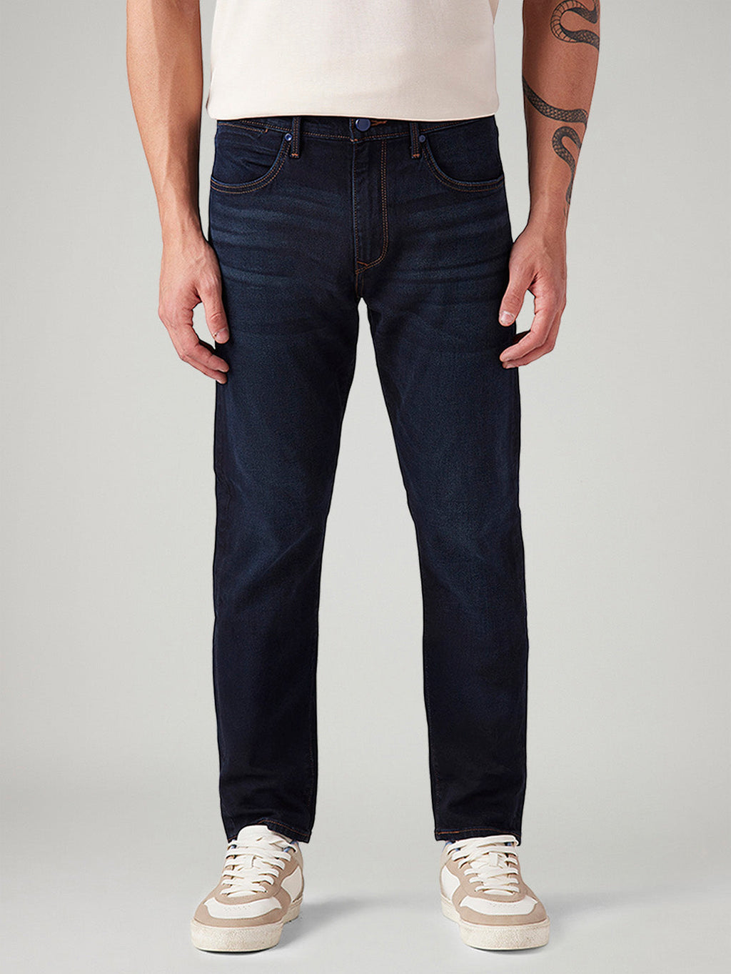 Men's 512 Dark Blue Slim Tapered Fit Mid Rise Jeans