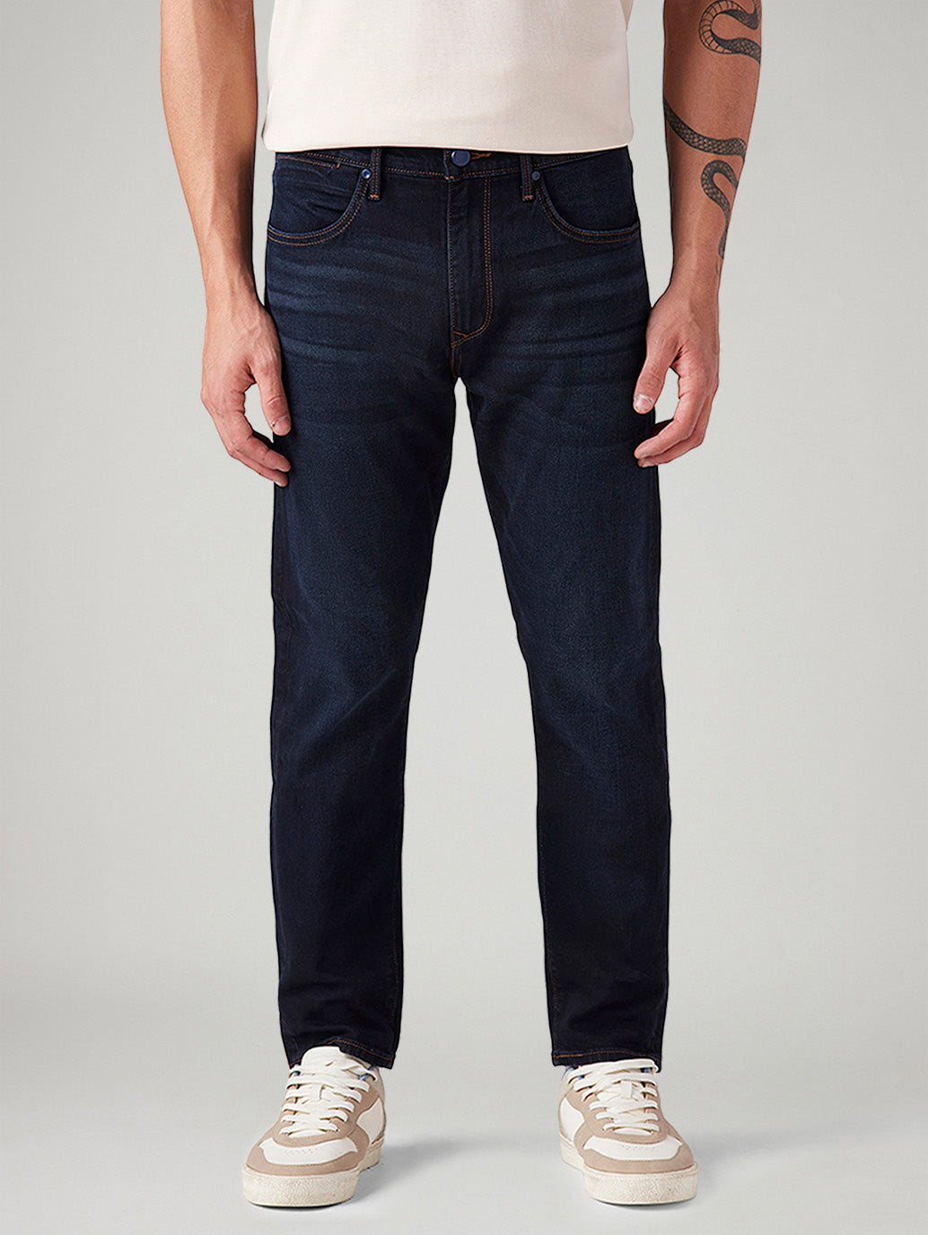 Men's 512 Dark Blue Slim Tapered Fit Mid Rise Jeans