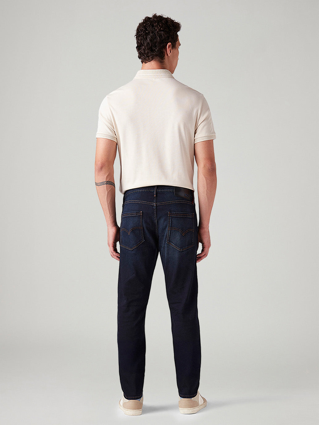 Men's 512 Dark Blue Slim Tapered Fit Mid Rise Jeans