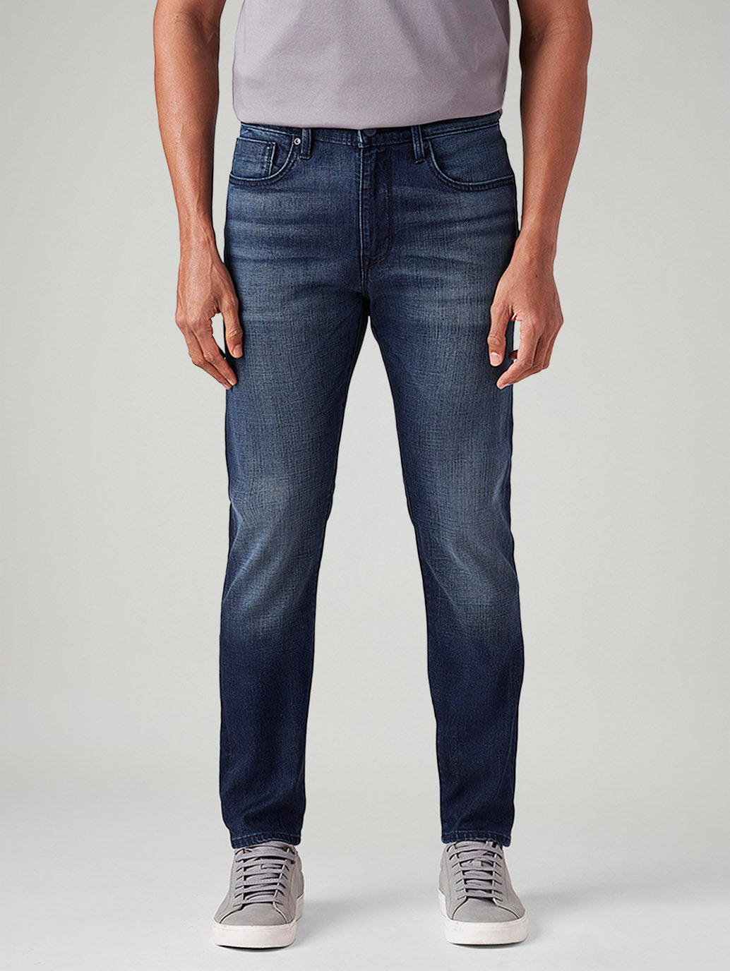 Men's 512 Dark-Blue Slim Tapered Fit Mid Rise Jeans