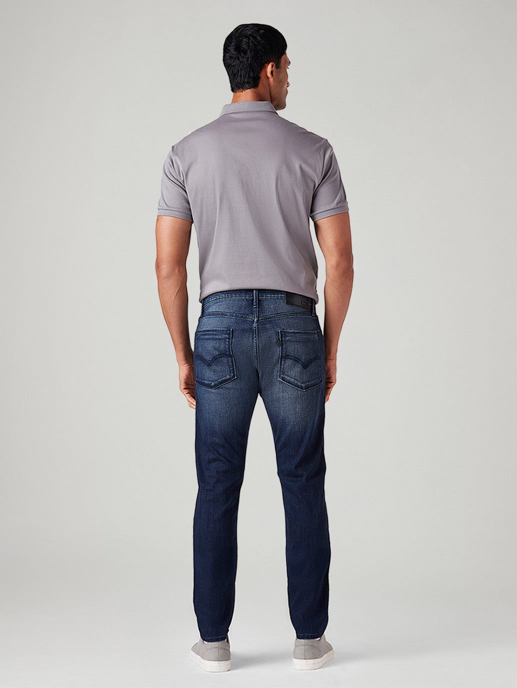 Men's 512 Dark-Blue Slim Tapered Fit Mid Rise Jeans