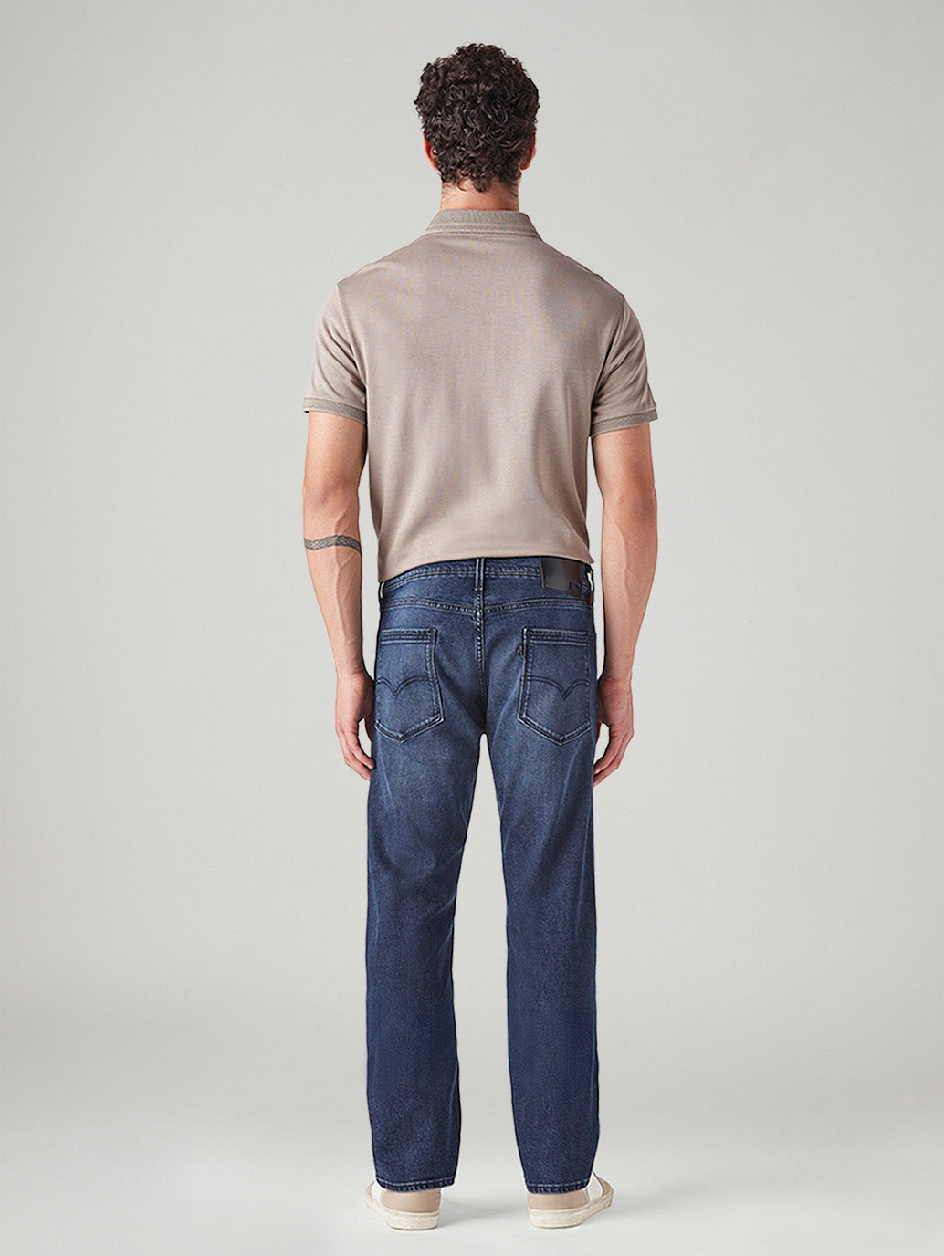 Men's 513 Blue Slim Straight Fit Mid Rise Redloop Jeans