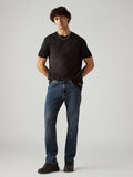 Men's 513 Blue Slim Straight Fit Mid Rise Redloop Jeans
