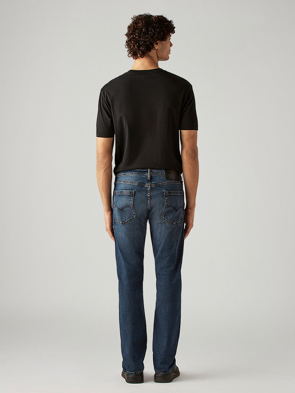Men's 513 Blue Slim Straight Fit Mid Rise Redloop Jeans