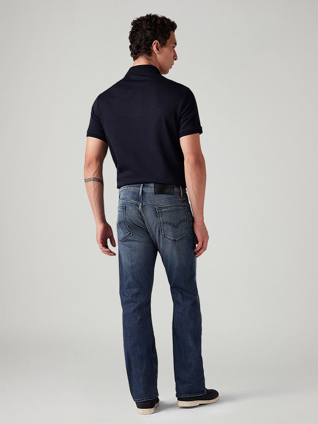 Men's 517 Blue Bootcut Fit Mid Rise Jeans