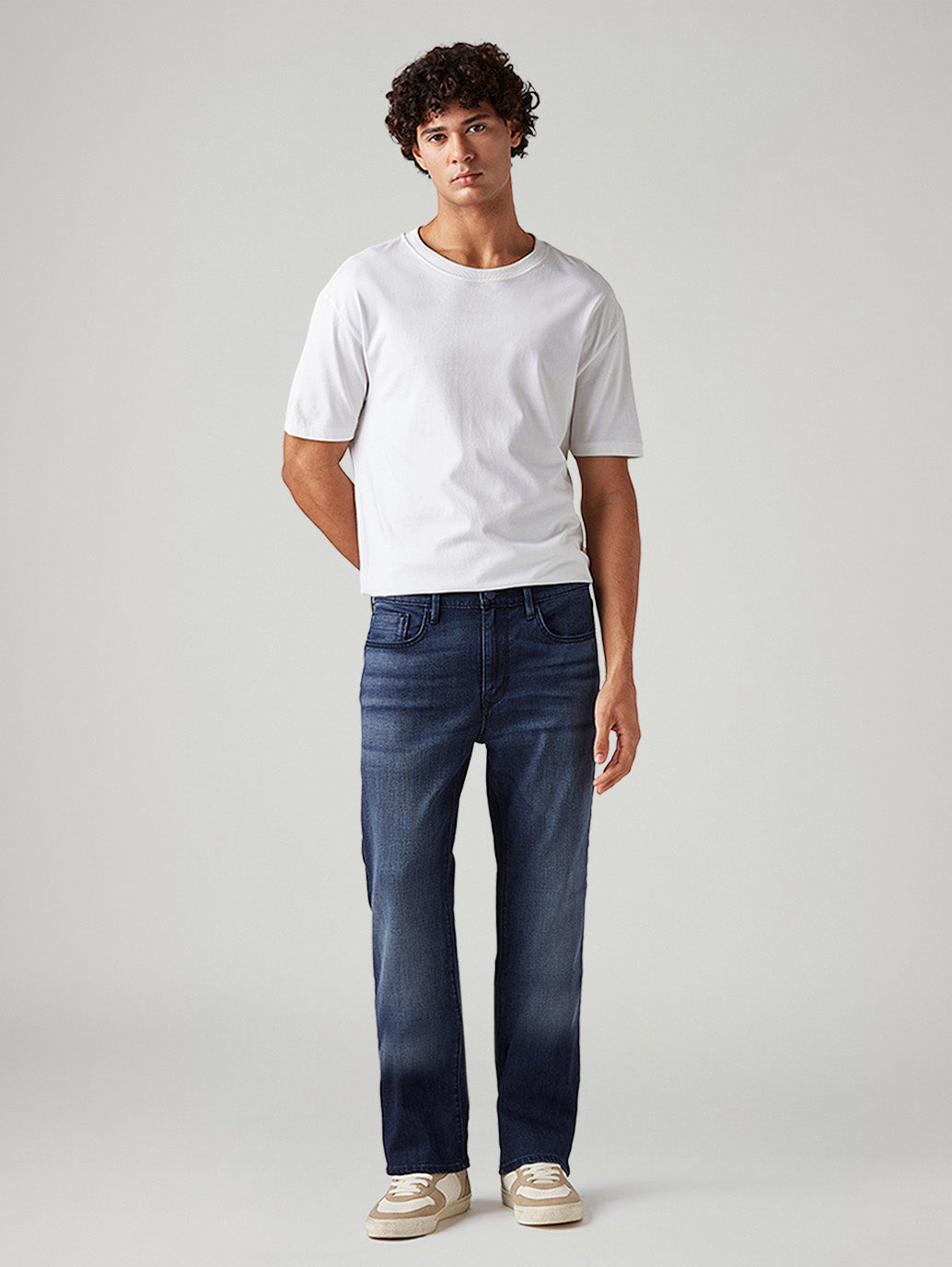 Men's 527 Dark Blue Bootcut Fit Mid Rise Redloop Jeans