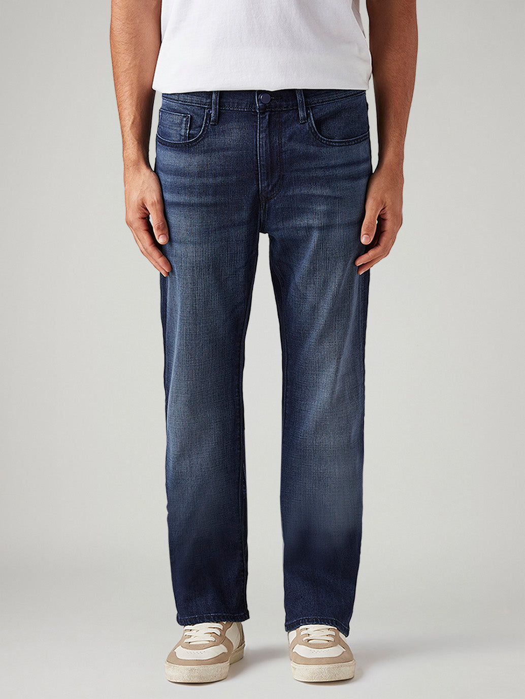 Men's 527 Dark Blue Bootcut Fit Mid Rise Redloop Jeans