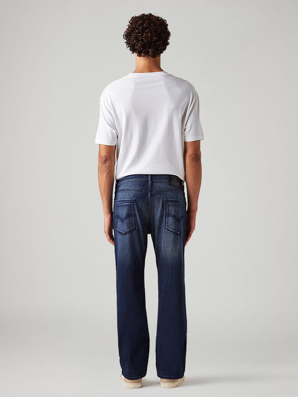 Men's 527 Dark Blue Bootcut Fit Mid Rise Redloop Jeans