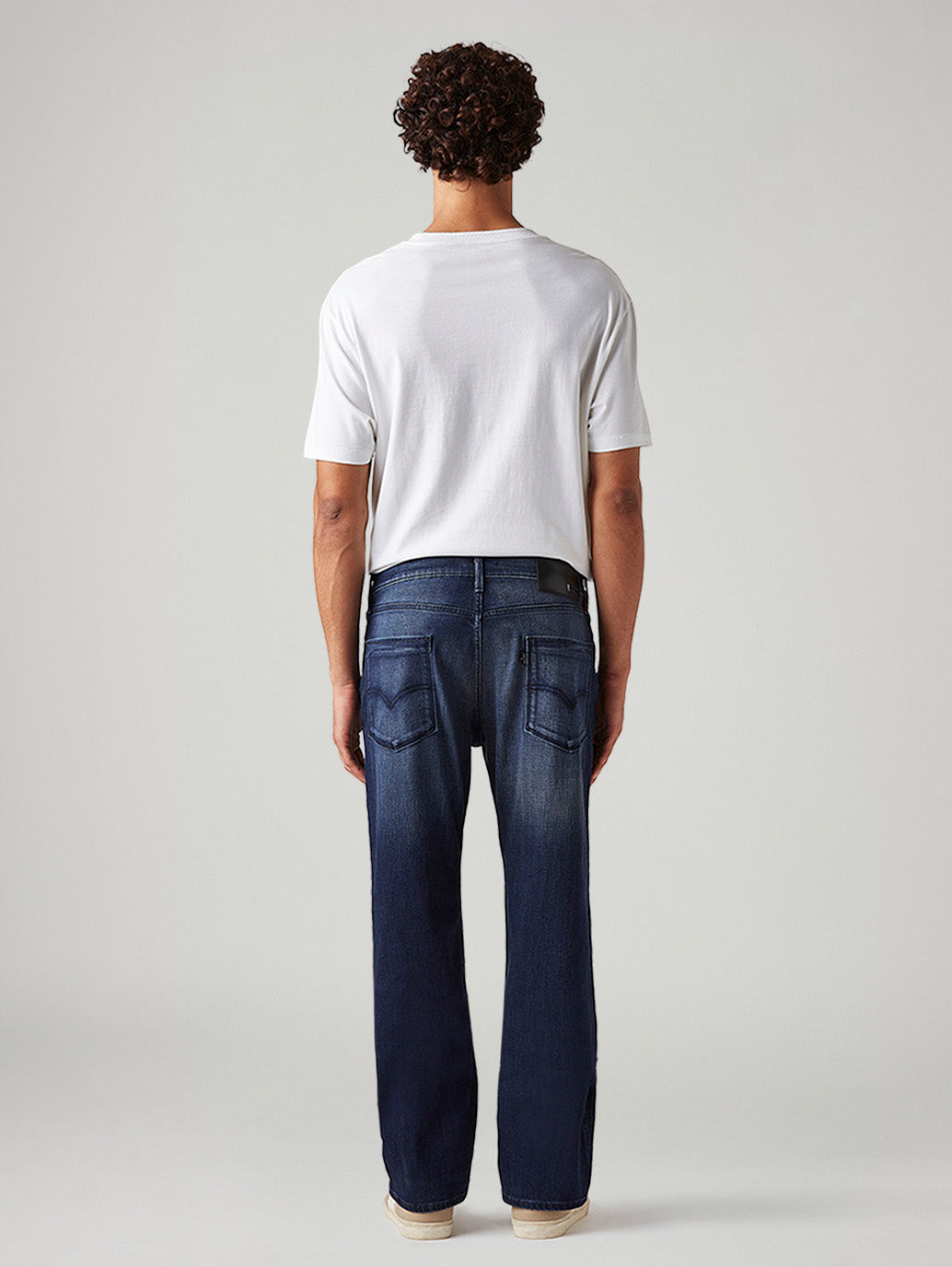 Men's 527 Dark Blue Bootcut Fit Mid Rise Redloop Jeans