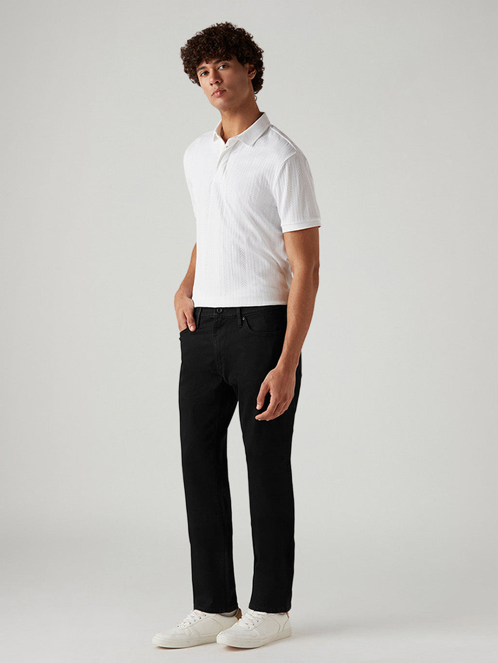 Men's 541 Black Tapered Fit Innovation Stretch Jeans