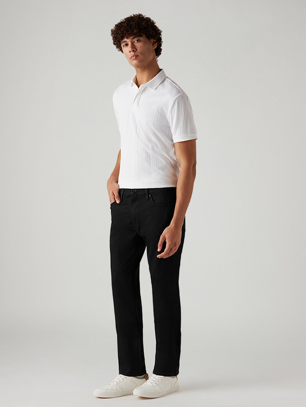 Men's 541 Black Tapered Fit Innovation Stretch Jeans