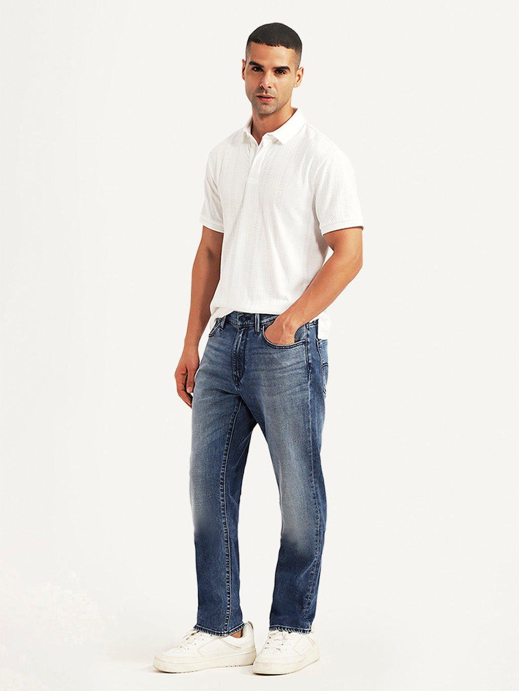 Men's Redloop 541 Blue Tapered Fit Mid Rise Jeans