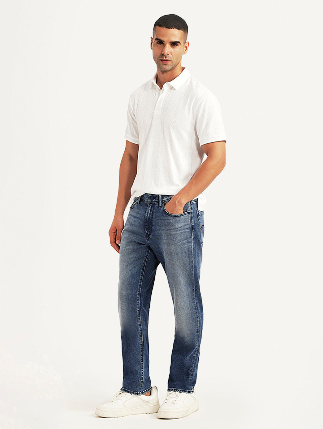 Men's Redloop 541 Blue Tapered Fit Mid Rise Jeans