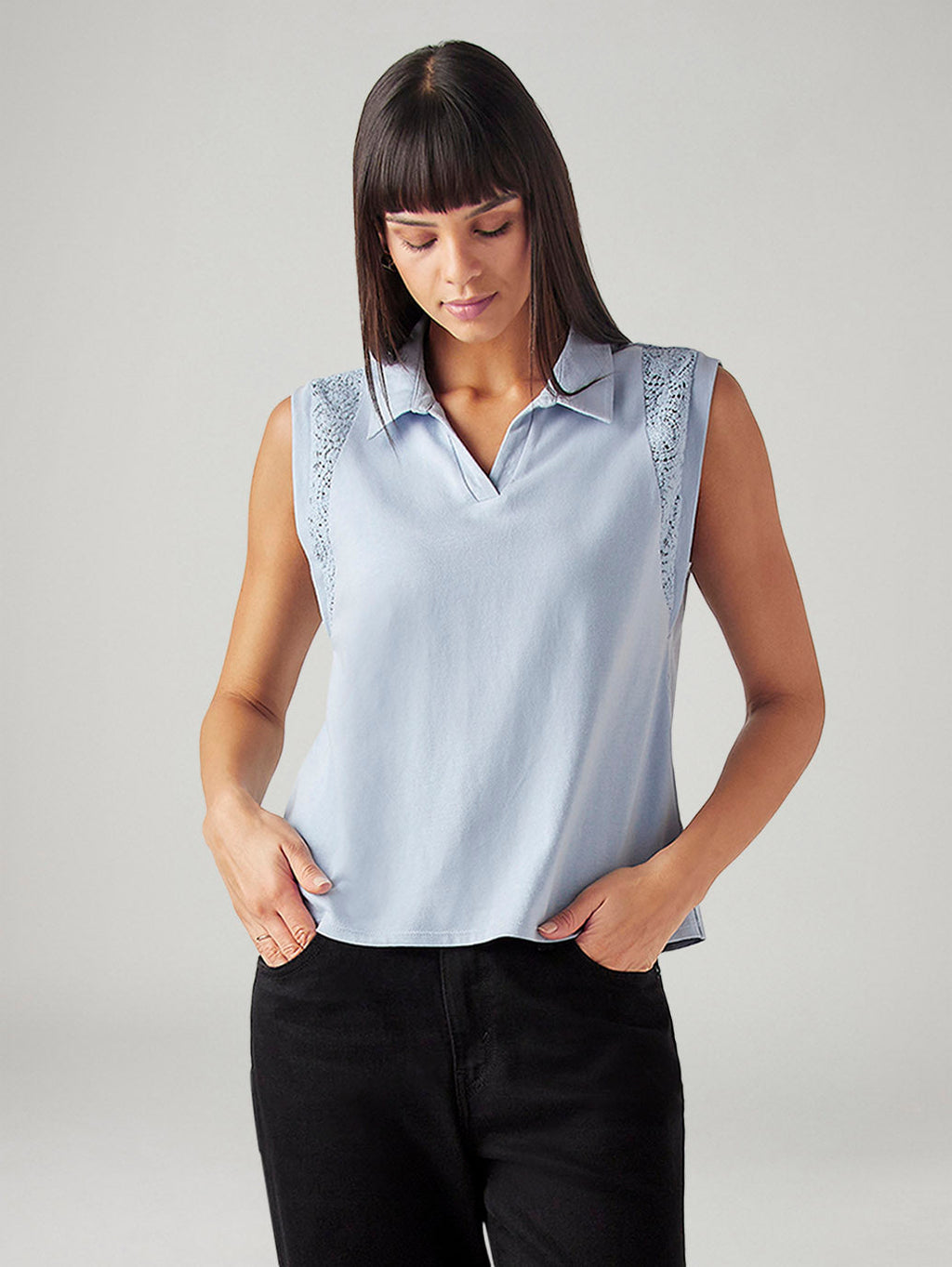 Women's Crochet Regular Fit T-Shirt