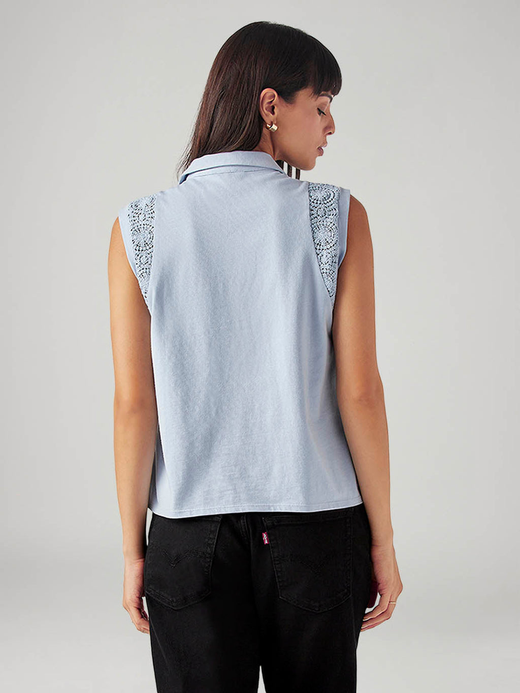 Women's Crochet Regular Fit T-Shirt