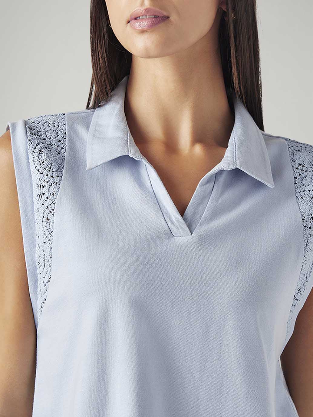 Women's Crochet Regular Fit T-Shirt