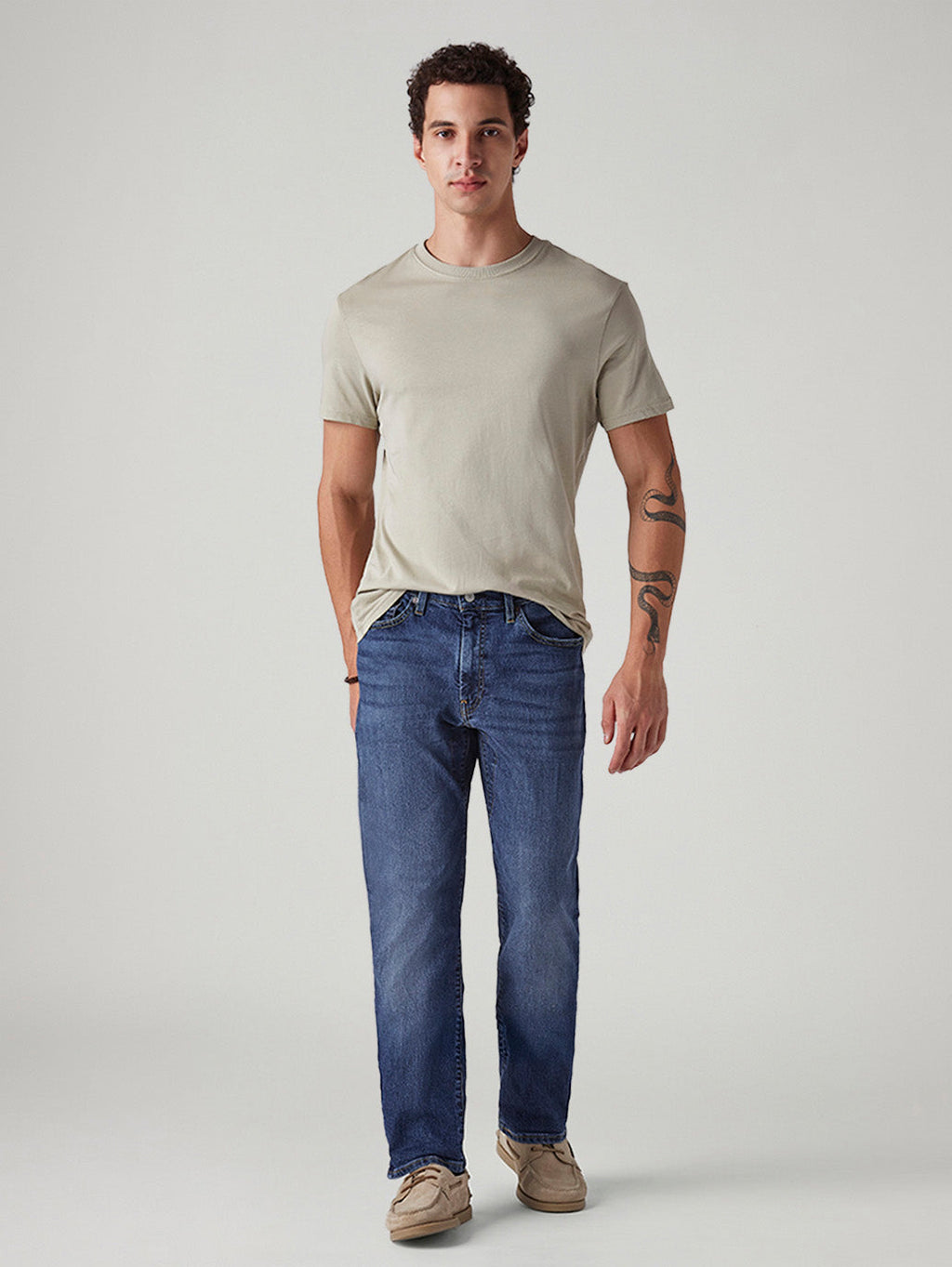 Men's 541 Blue Tapered Fit Mid Rise Commuter Jeans
