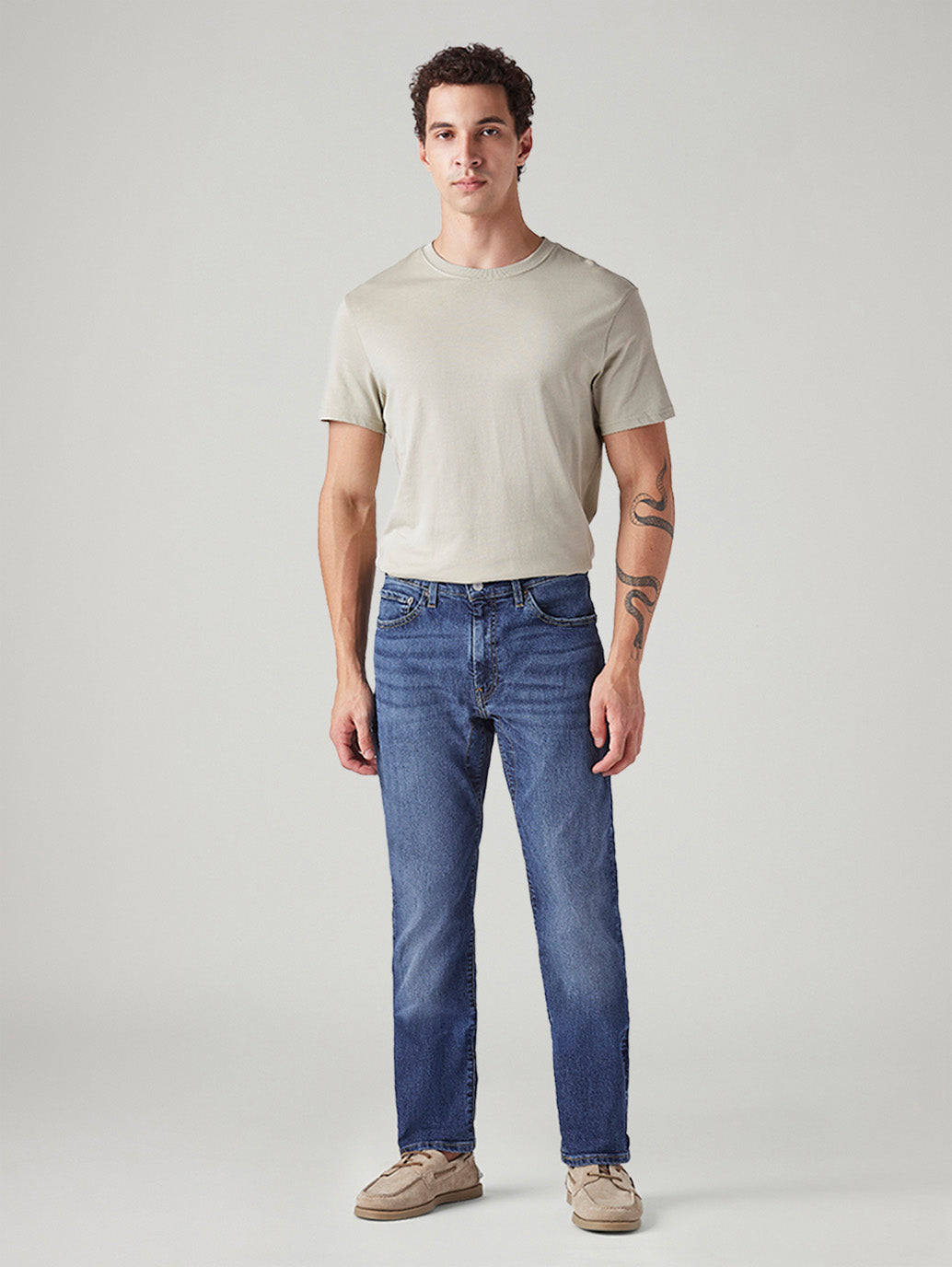 Men's 541 Blue Tapered Fit Mid Rise Commuter Jeans