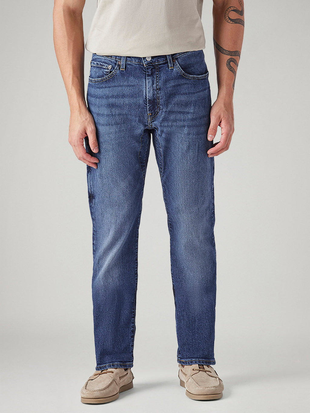 Men's 541 Blue Tapered Fit Mid Rise Commuter Jeans