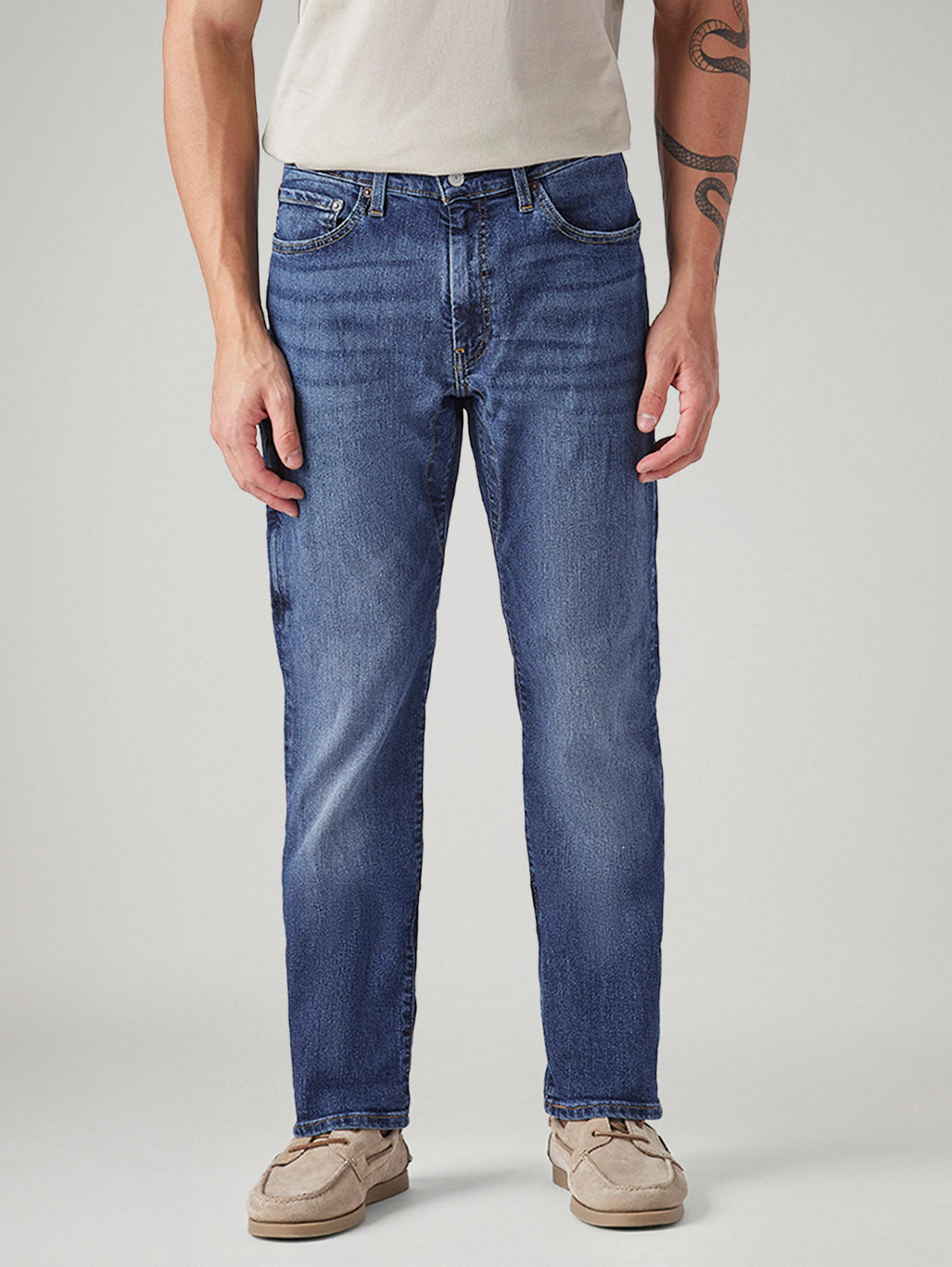 Men's 541 Blue Tapered Fit Mid Rise Commuter Jeans
