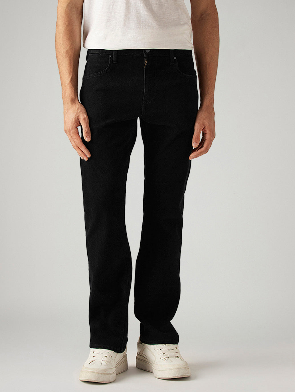 Men's 517 Black Bootcut Fit Mid Rise Redloop Jeans
