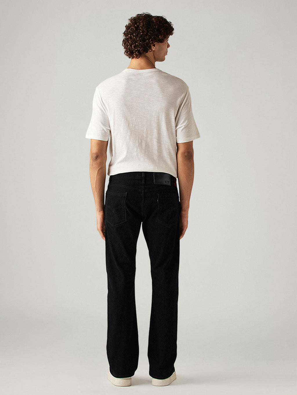 Men's 517 Black Bootcut Fit Mid Rise Redloop Jeans