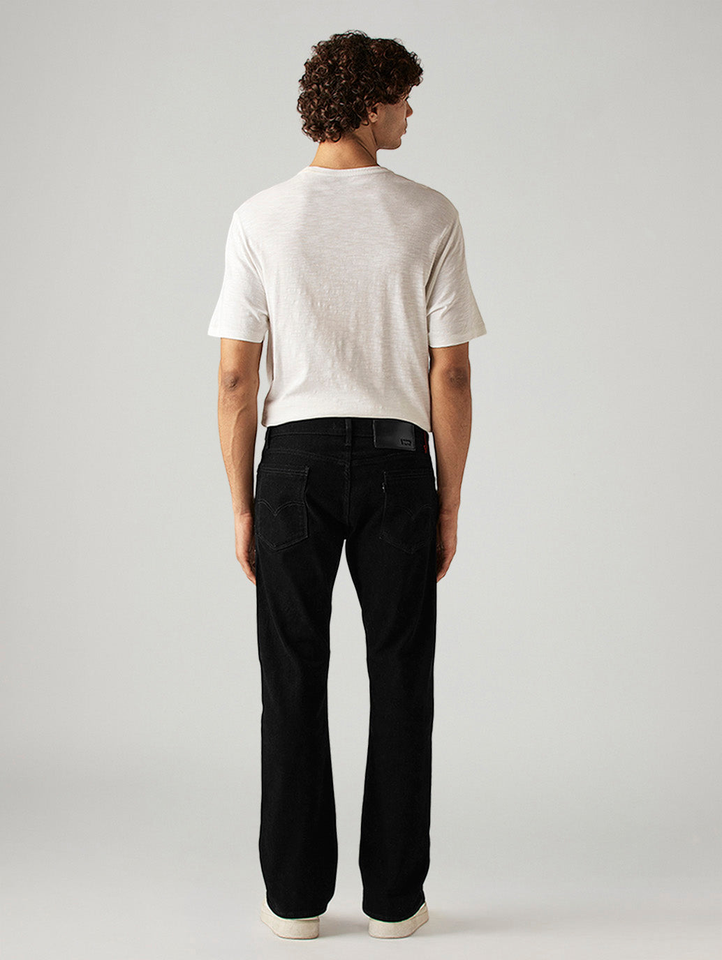 Men's 517 Black Bootcut Fit Mid Rise Redloop Jeans