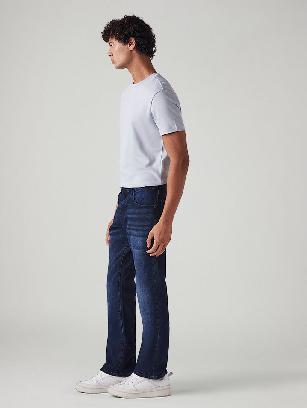 Men's 511 Dark Blue Slim Fit Mid Rise Redloop Jeans