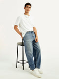 Men's 578 Blue Loose Fit Mid Rise Jeans