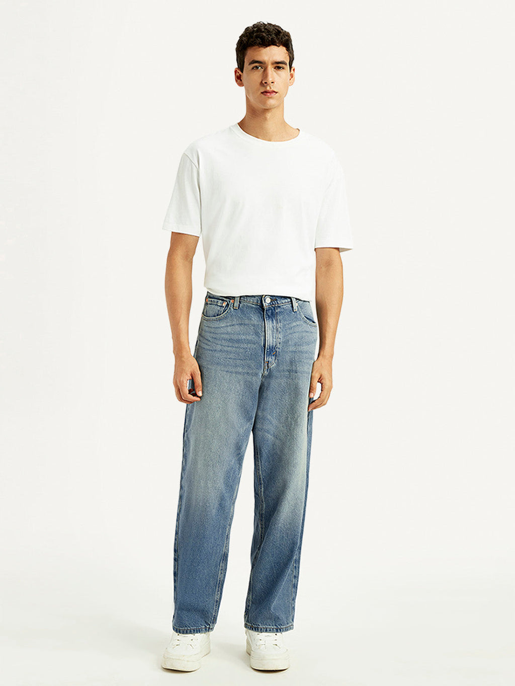 Men's 578 Blue Loose Fit Mid Rise Jeans