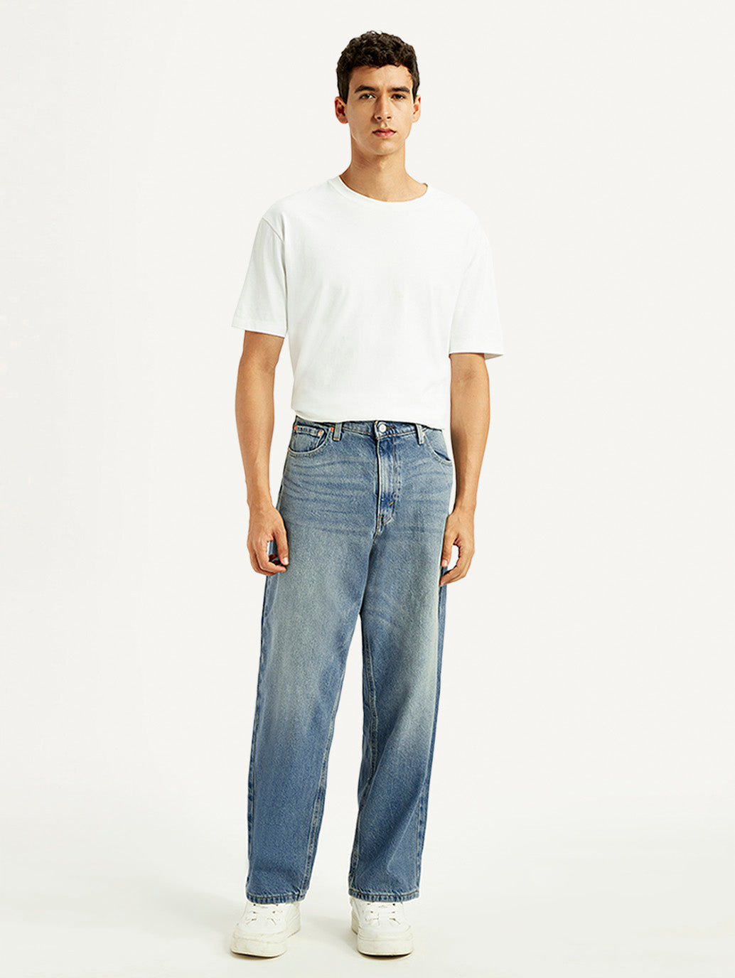 Men's 578 Blue Loose Fit Mid Rise Jeans