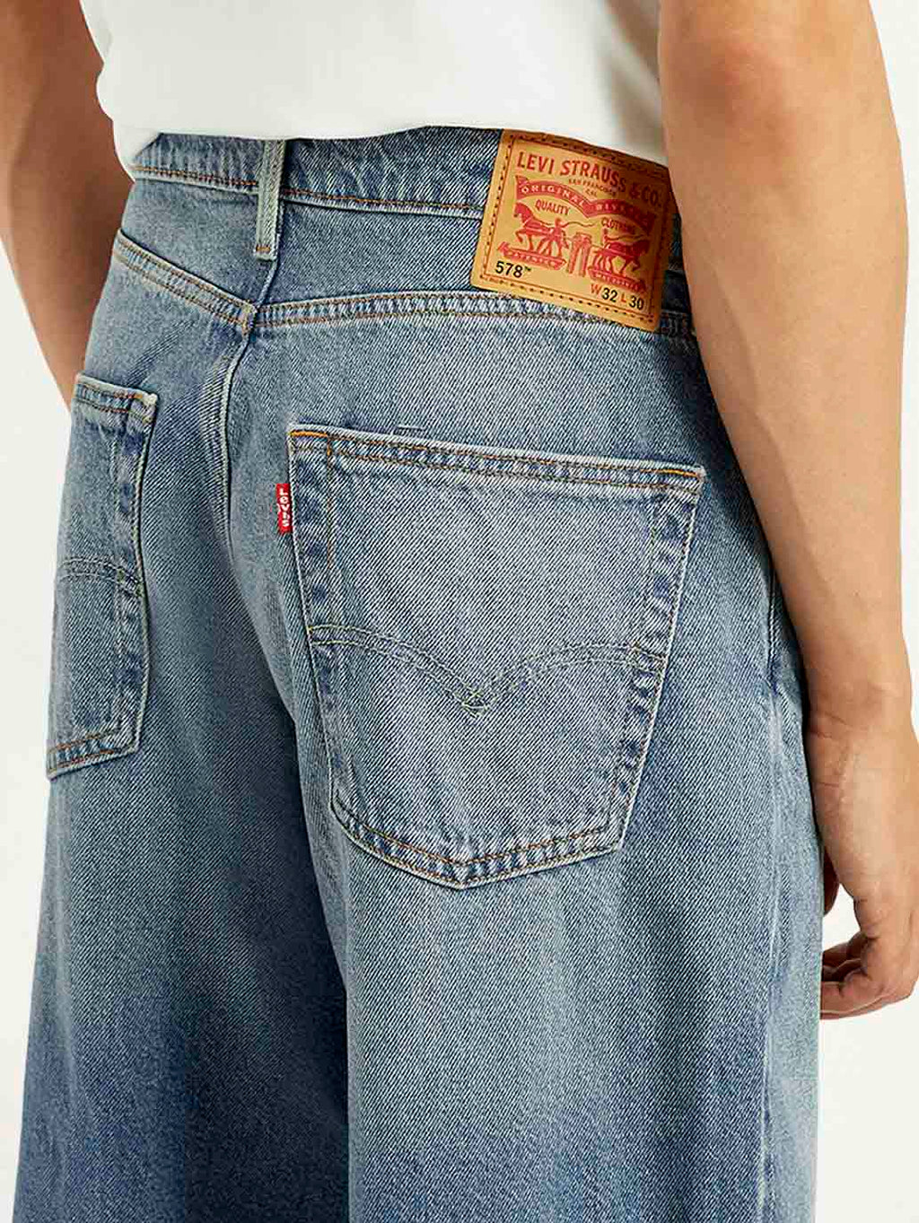 Men's 578 Blue Loose Fit Mid Rise Jeans