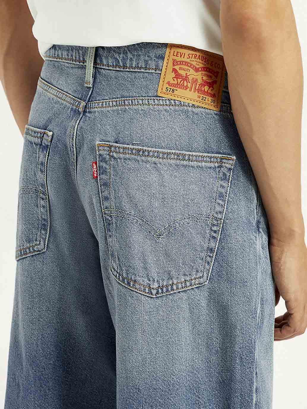 Men's 578 Blue Loose Fit Mid Rise Jeans