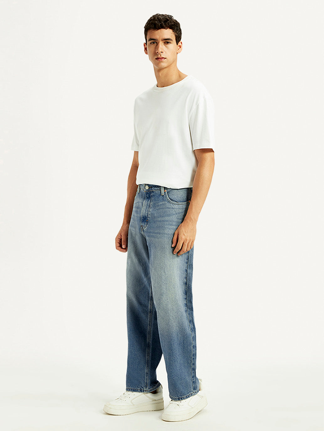 Men's 578 Blue Loose Fit Mid Rise Jeans