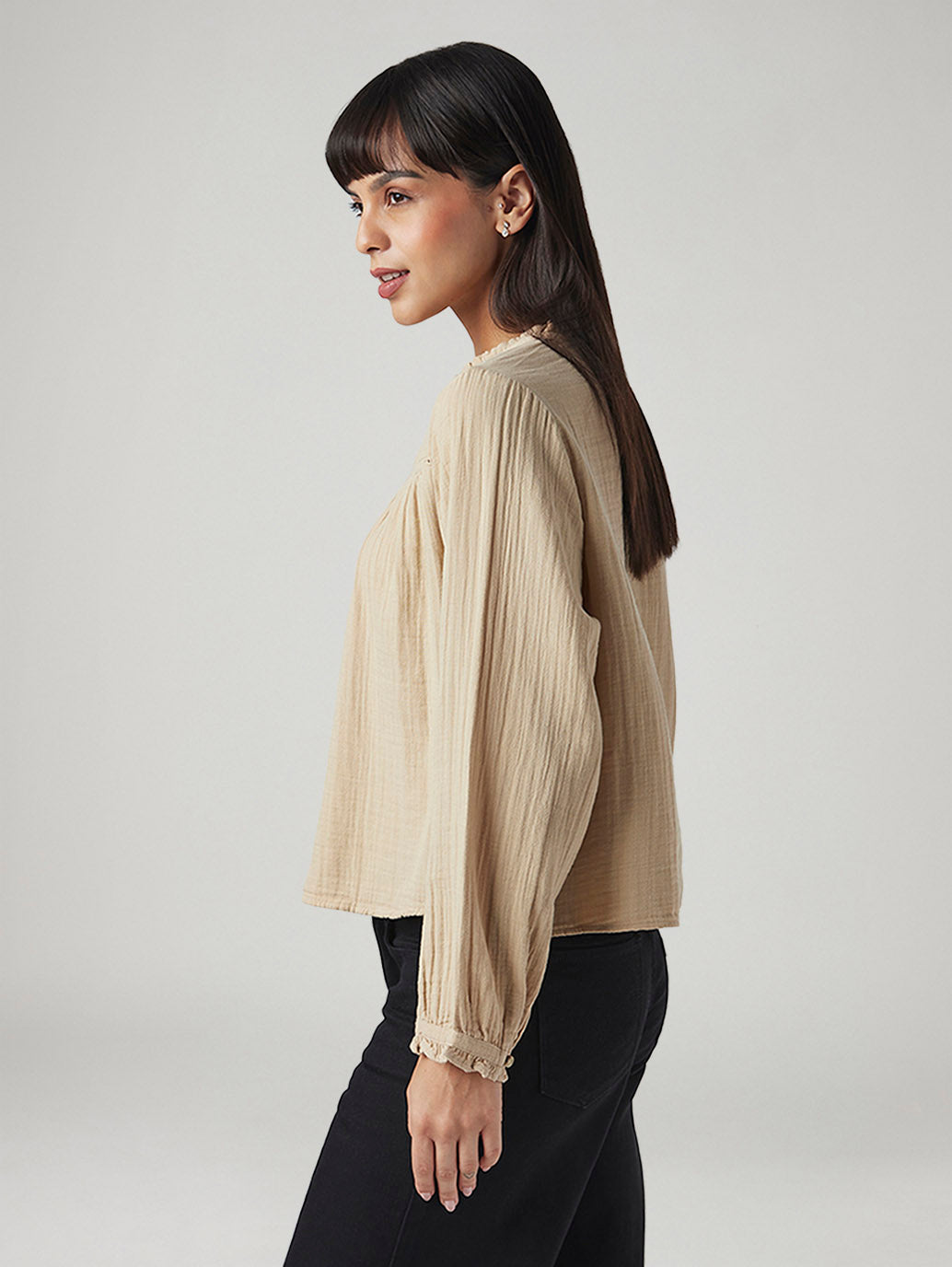 Women's Embroidered Regular Fit Top