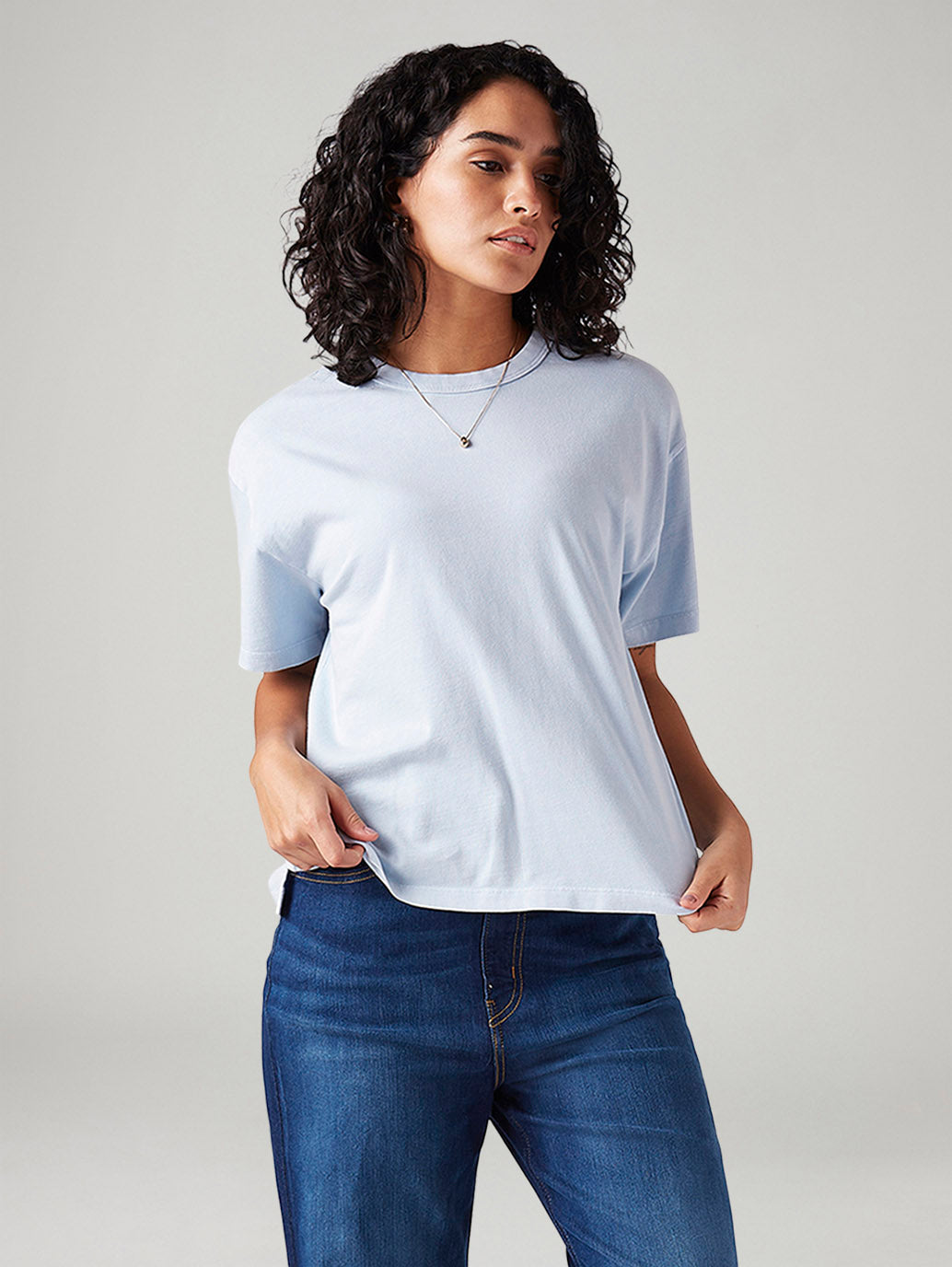 Women's Solid Relaxed Fit T-Shirt