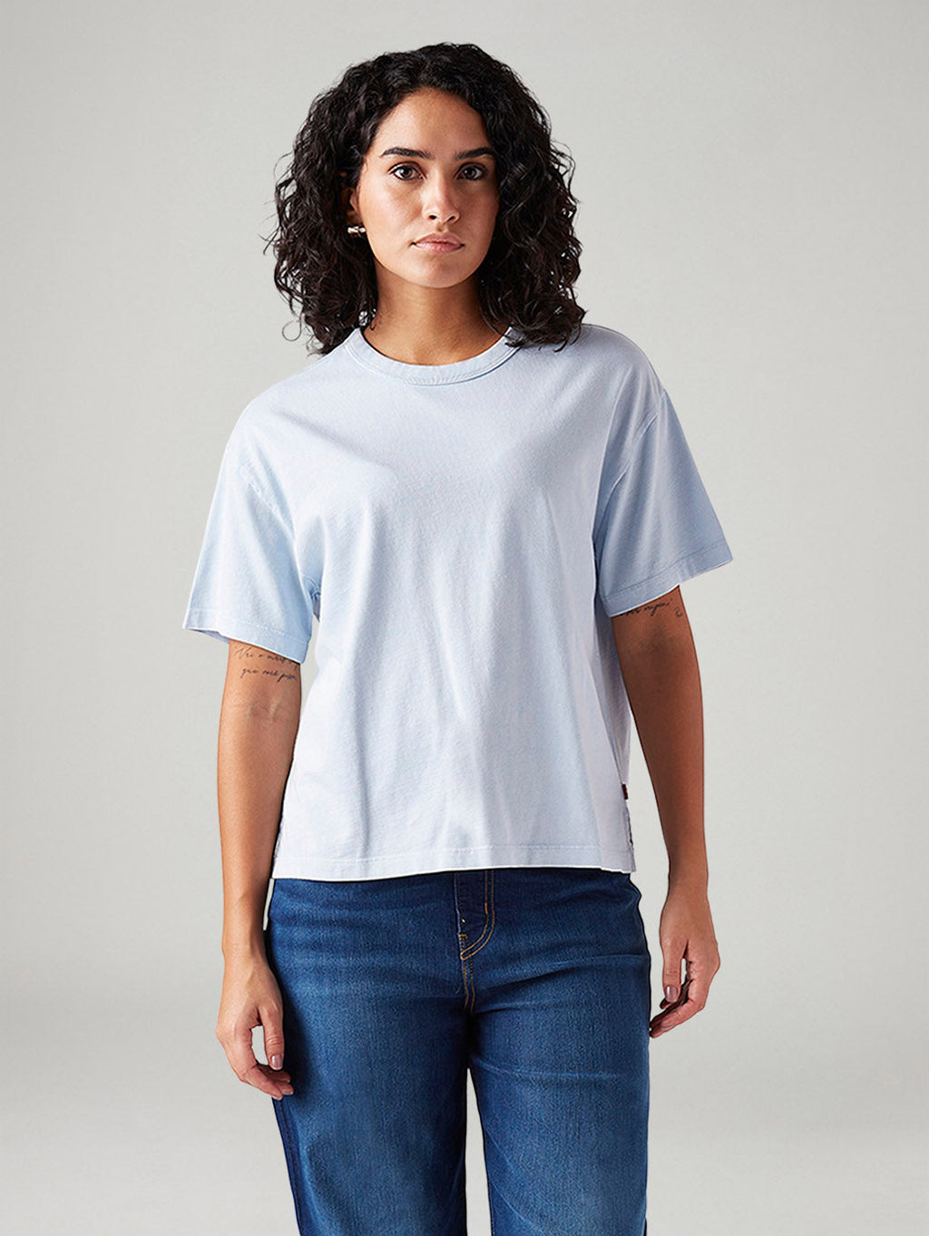 Women's Solid Relaxed Fit T-Shirt