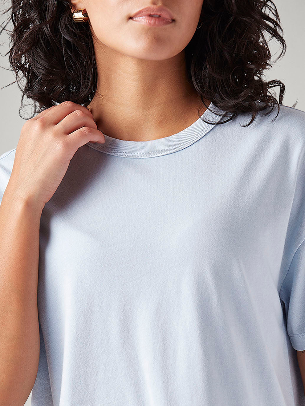 Women's Solid Relaxed Fit T-Shirt