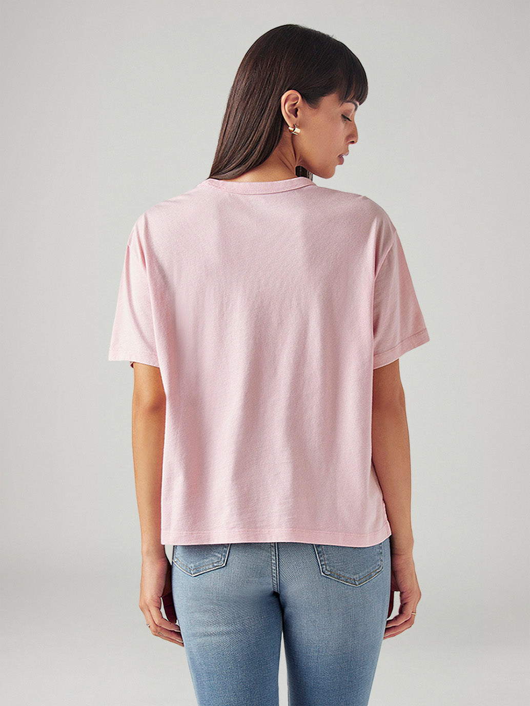 Women's Solid Relaxed Fit T-Shirt