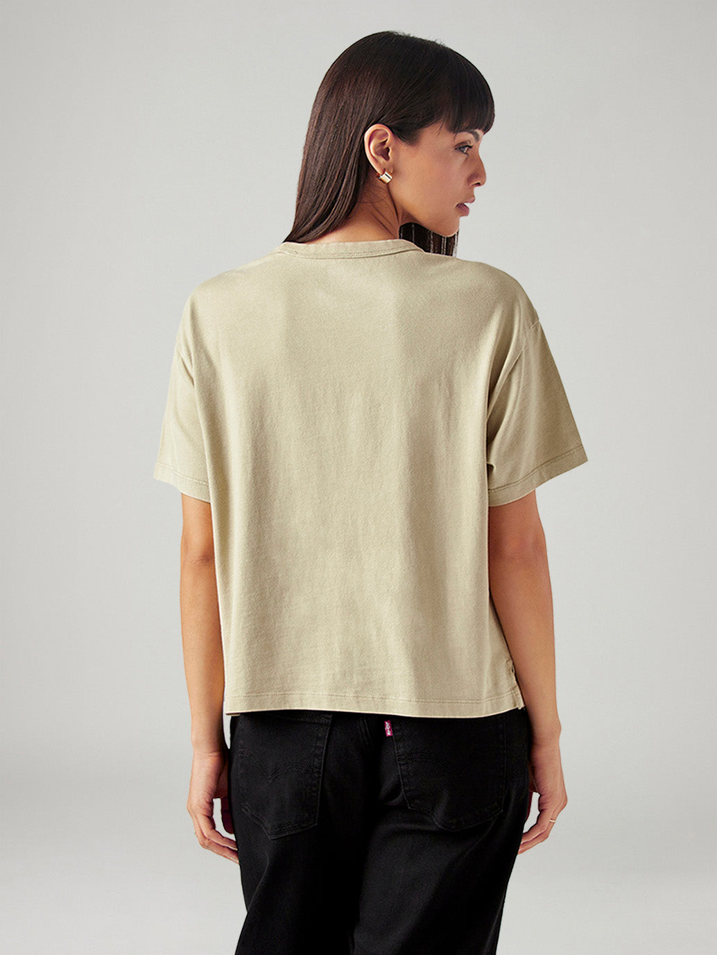 Women's Solid Relaxed Fit T-Shirt