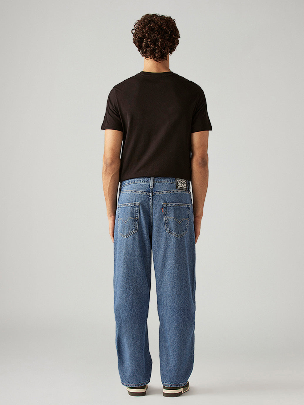 Men's 568 Blue Loose Fit Mid Rise Jeans